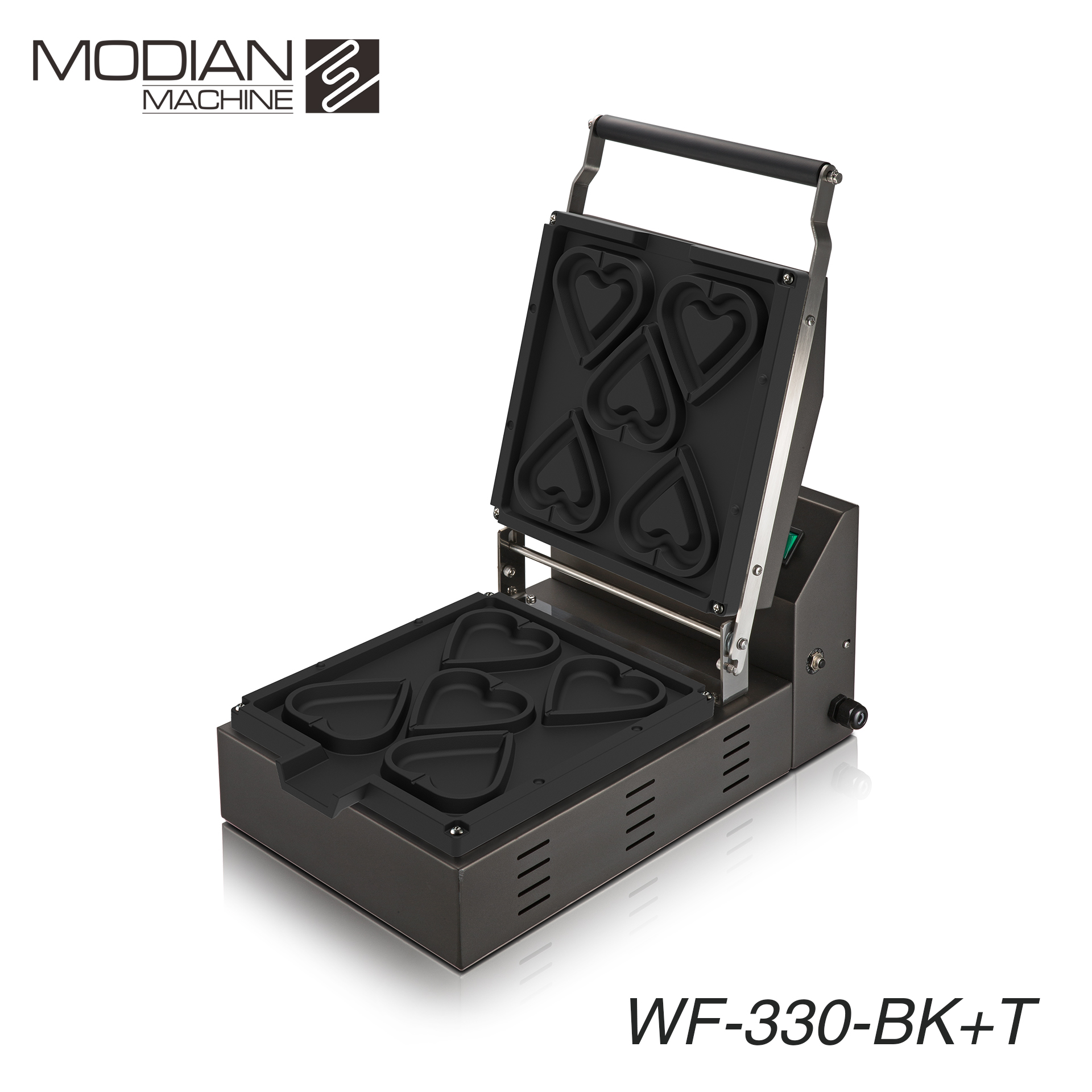 心型包餡鬆餅機WF330-BK(星空黑/ 鐵氟龍版)